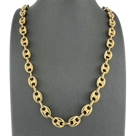 gucci link necklace men's